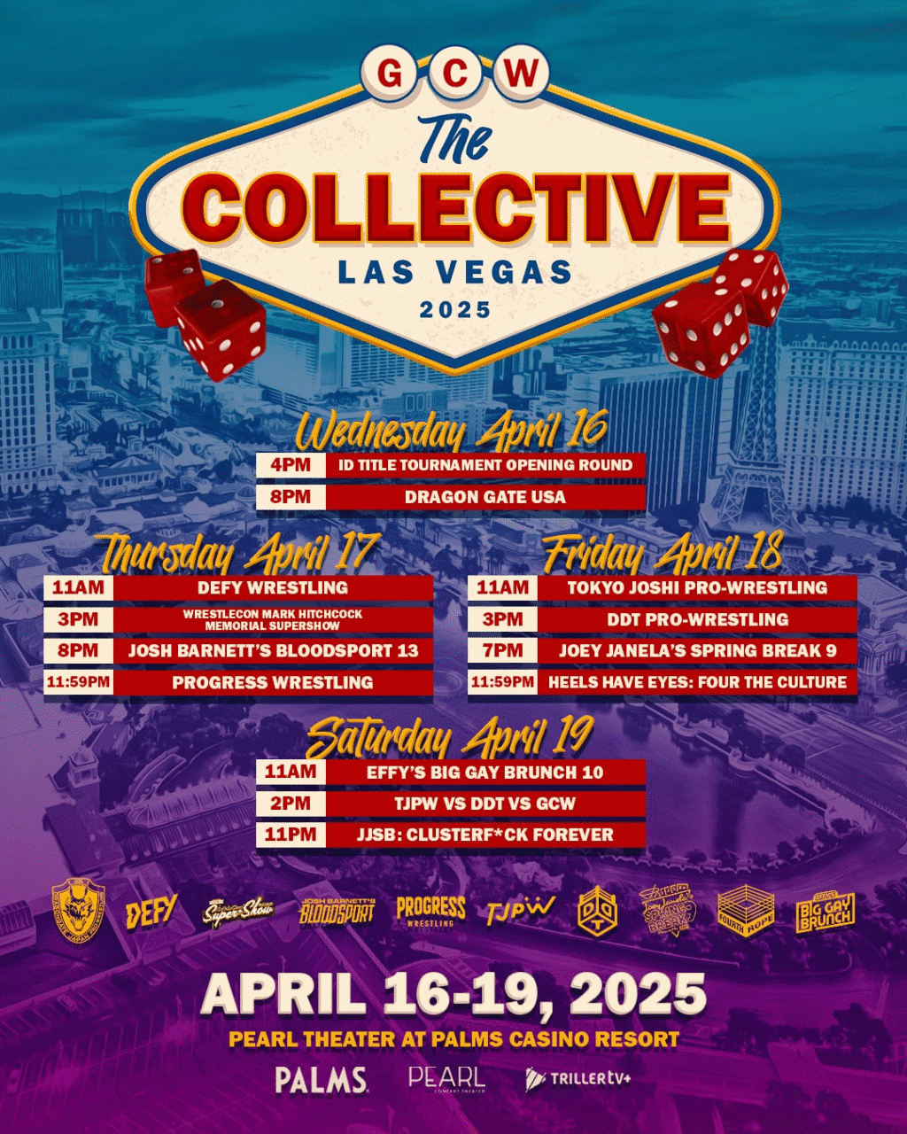 The poster for GCW The Collective 2025.